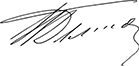 Подпис на д-р Thompson